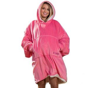 THE COMFY Original Sherpa Lined Microfiber Fleece Wearable Blanket, Oversized